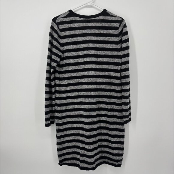 J. Jill Wearever Collection Womens Gray/Black Striped Duster Cardigan Size Small - Picture 7 of 10